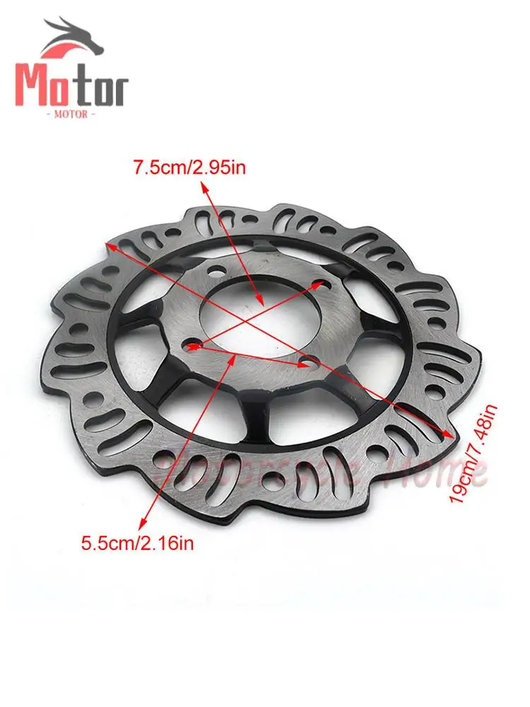 ملحقات الدراجات النارية على الطرق الوعرة مناسبة لأقراص فرامل قرصية 10-125cc، وسادات فرامل قرصية أقحوان، وأقراص حديد الاحتكاك