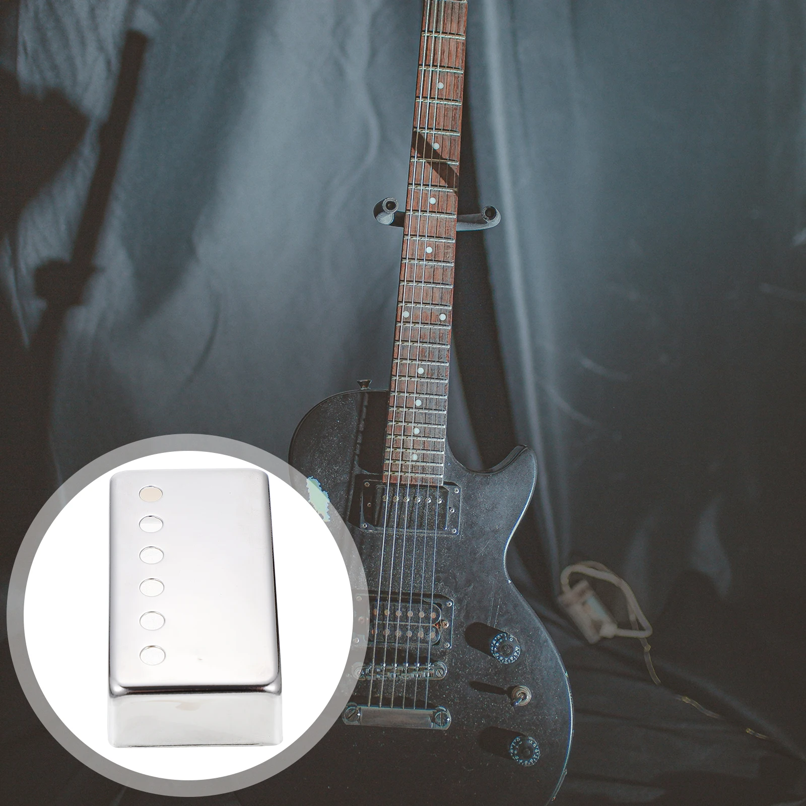 

Copper Pickup Cover Durable Solid Electric Guitar Protector Anti Rust Six Holes Design Classic Easy Clean Dry Cloth Guitar