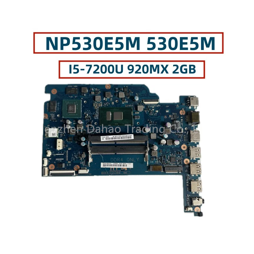 

BA92-16983A BA92-16983B BA41-02538A Mainboard For Samsung NP530E5M 530E5M Laptop Motherboard With I5-7200U 920MX 2GB