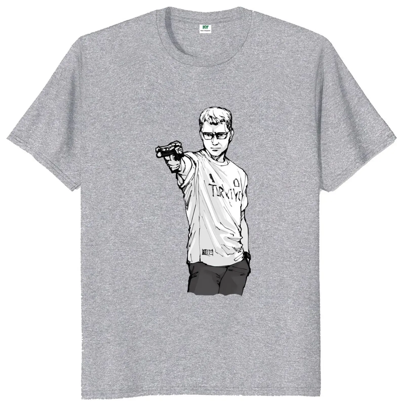 Yusuf Dikseats-T-shirt unisexe, 100% coton doux, taille EU, vêtements décontractés pour hommes, lumière turque, cadeau graphique Géroter, été