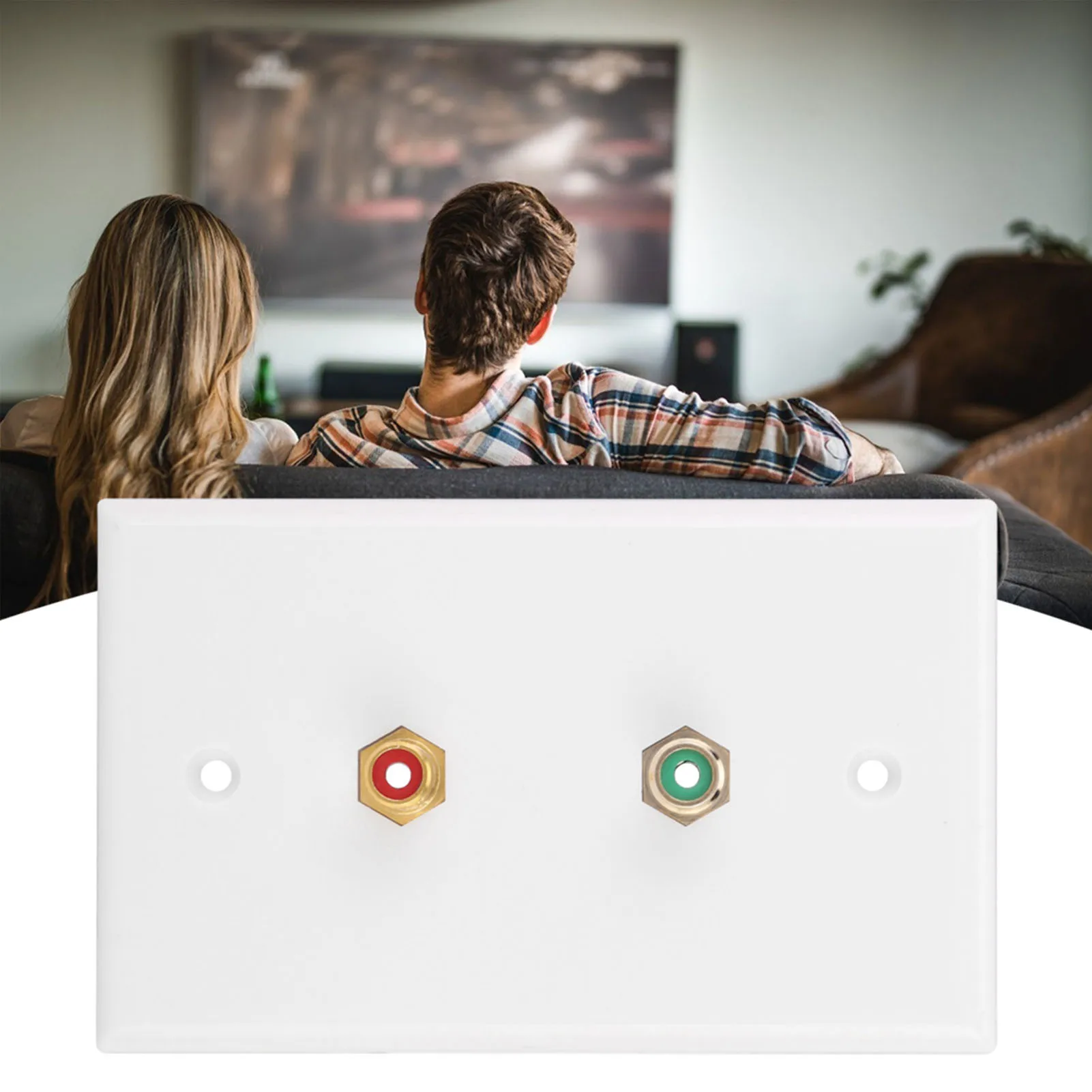 Panel de placa de pared multifuncional de 2 interfaces para edificio de oficinas Panel de enchufe de placa de pared estándar de EE. UU. Panel de enchufe de pared