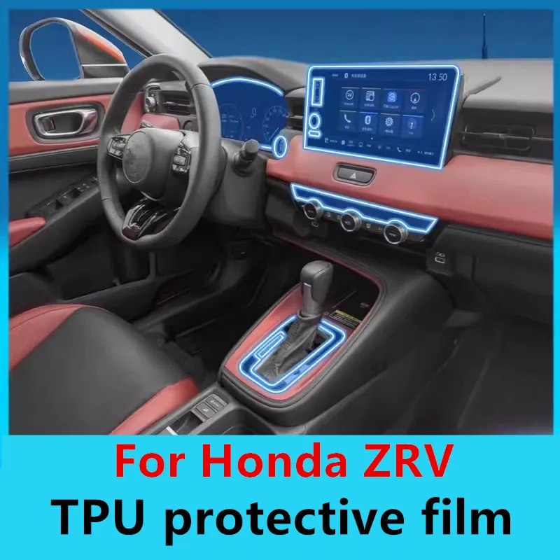 

Car Interior Center console Transparent TPU Protective film Anti-scratch Repair film For Honda ZRV Auto Accessories