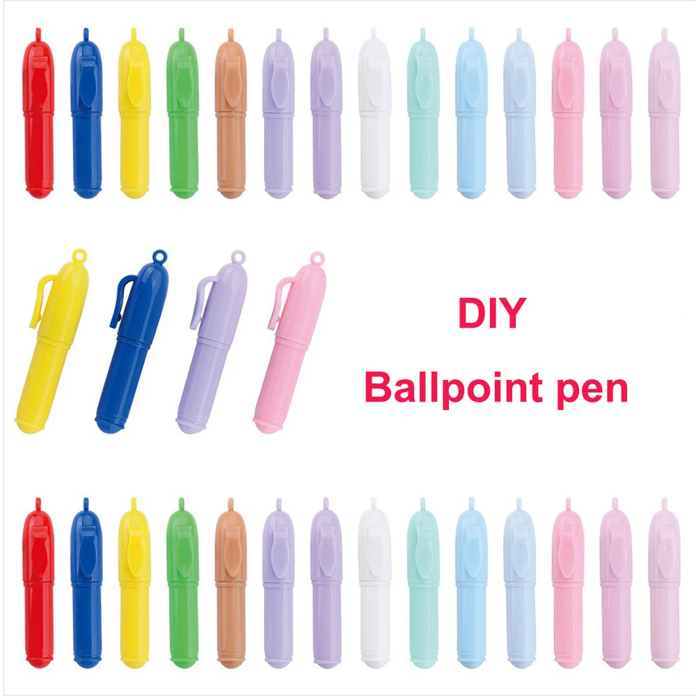 

20Pcs Mini Plastic Ballpoint Pen Promotion Advertising Gift Signing Pen Student Stationery Writing Pens School Office Supplies