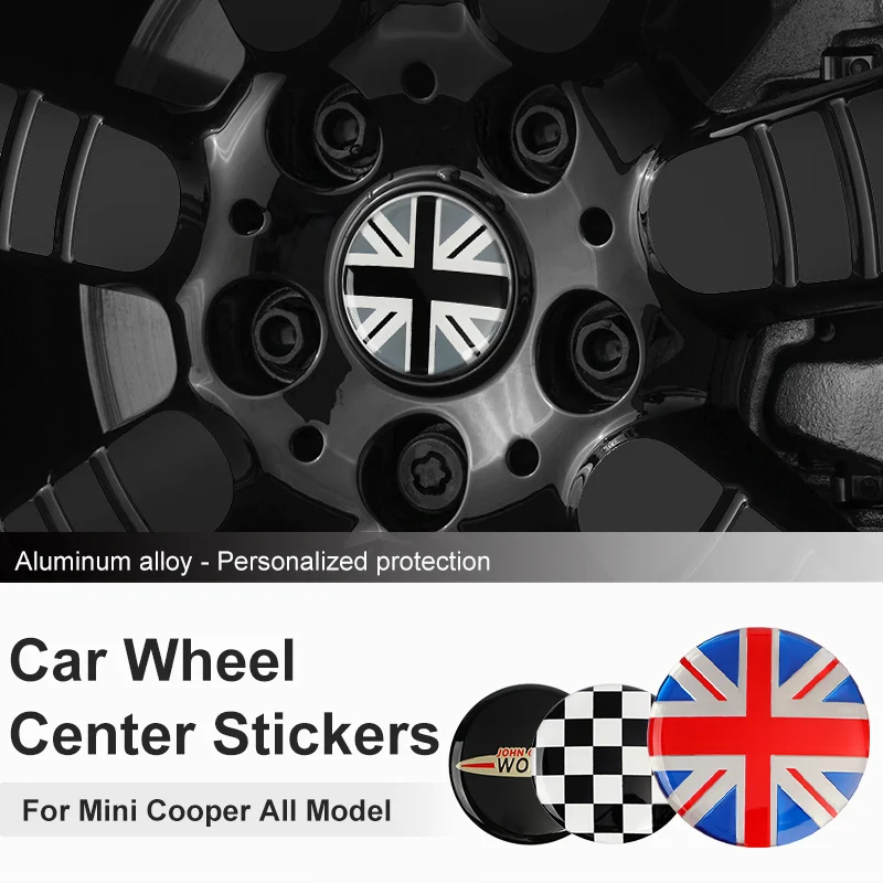 

Car Wheel Center Hub Cap Rim Cover Emblem Sticker For Mini Cooper F56 F60 R56 J01 J05 U25 F66 Car Tire Decoration Accessories