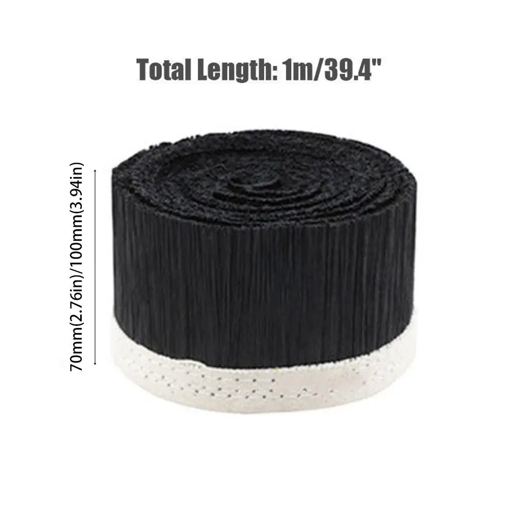 Nylon Staubs chutz bürste Gesamtlänge 1m 70mm/100mm Gravier maschine Bürsten bürsten reiniger schwarz Staubsauger Teile Zubehör