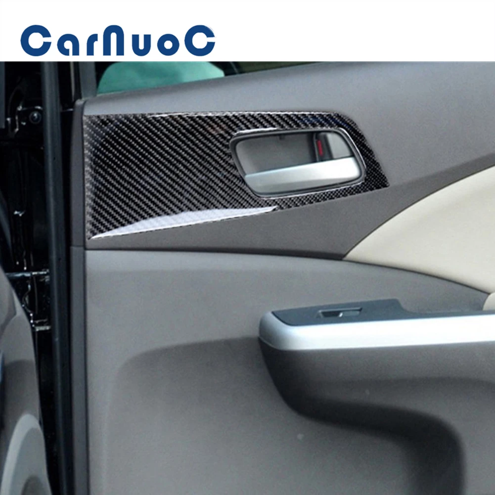 

For Honda CRV 2012 2013 2014 2015 2016 Accessories Carbon Fiber Car Stickers Door Handle Panel Decorative Trim Interior Moulding