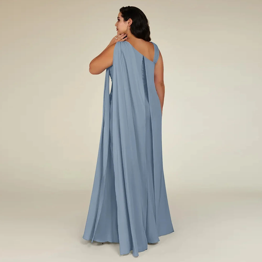 

Charming Plus Size Mother of Bride Dresses for Women Sleeveless 2025 Summer Chiffon Wedding Party Dresses New Robe De Soirée