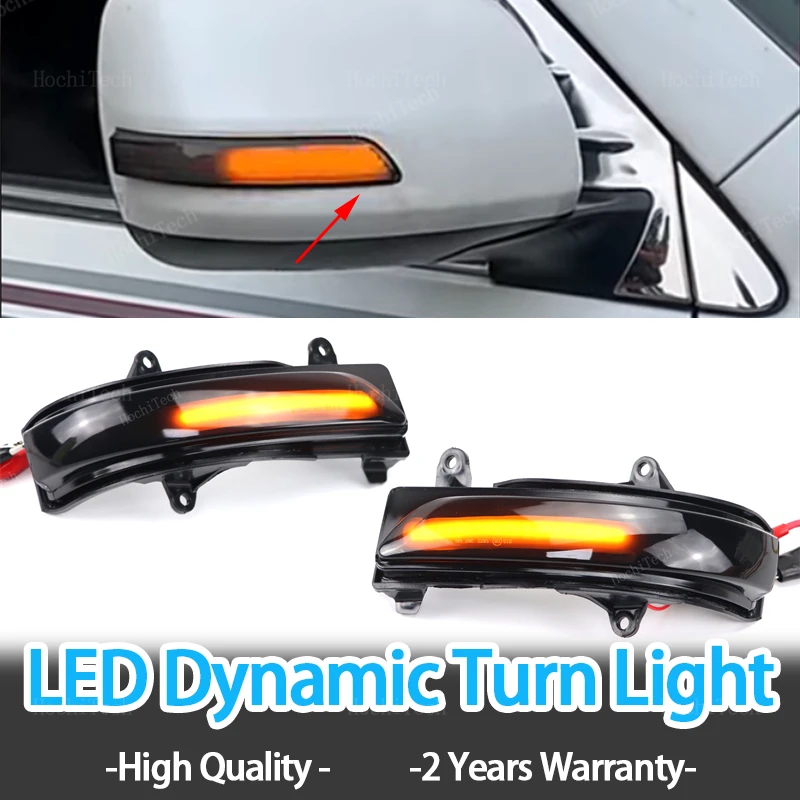 2pcs Flowing Mirror Dynamic LED Turn Signal Light Car Styling For  Toyota Land Cruiser Prado GRJ150 TRJ150 KDJ150 LJ150