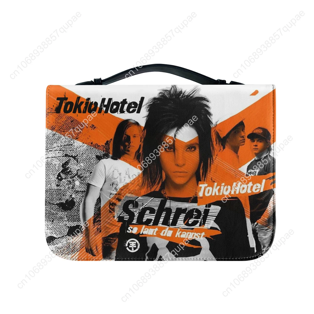 Tokio Hotel Rock Band Bible Bags Christian Gifts Personalized Cover Bible Pack Waterproof Leather Bag Pockets Package Case