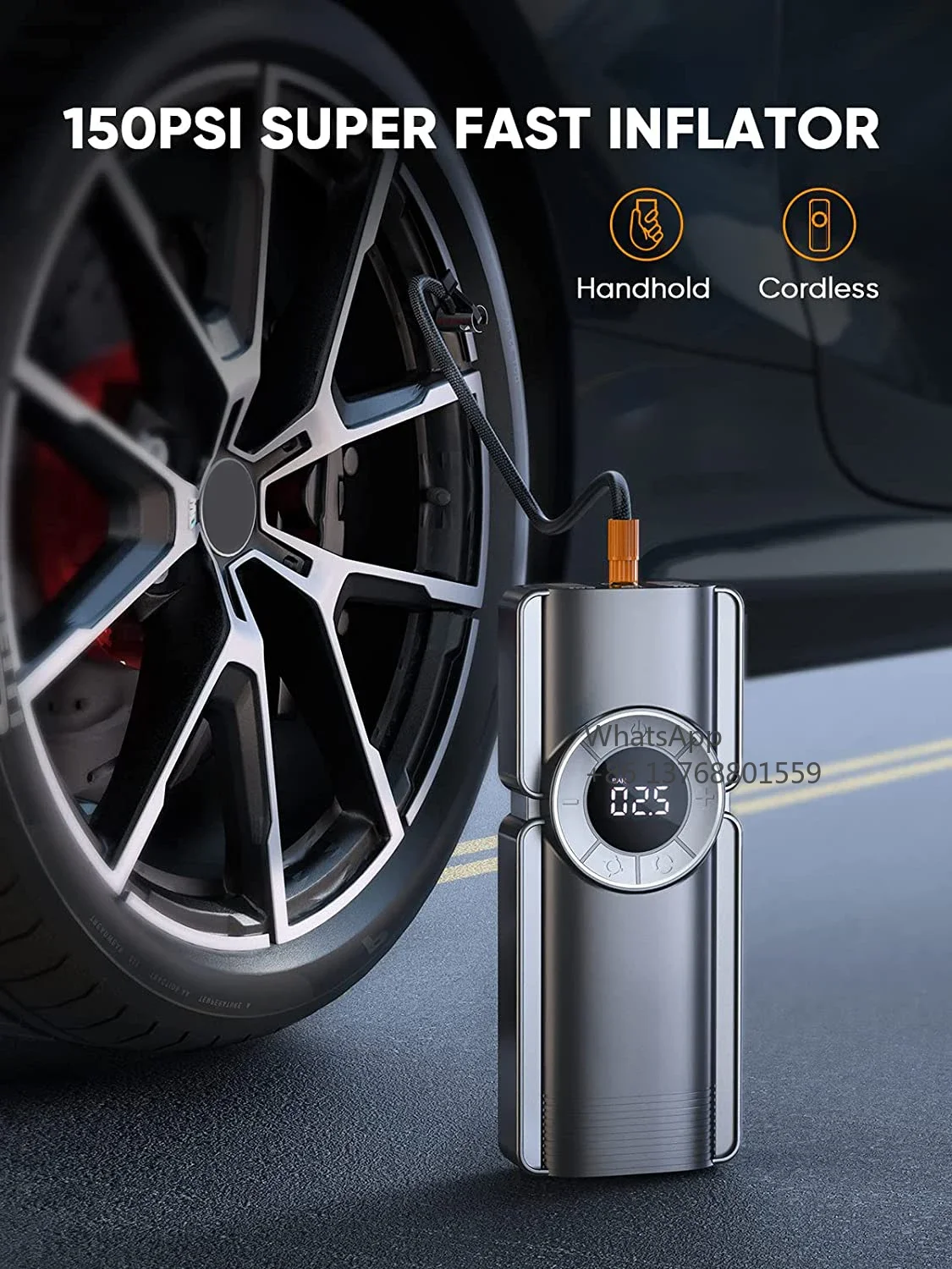 Portable 20000 Mah Super Capacitor Jumper Battery Pack Car Booster Lithium Power Bank Jump Starter With Air Compressor