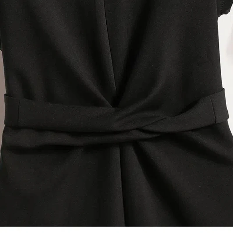 حجم كبير الملابس النسائية ل 2025 الصيف فساتين حريمي فضفاضة الخامس الرقبة Vestidos مكتب سيدة العمل رداء الإناث عادية KE7567