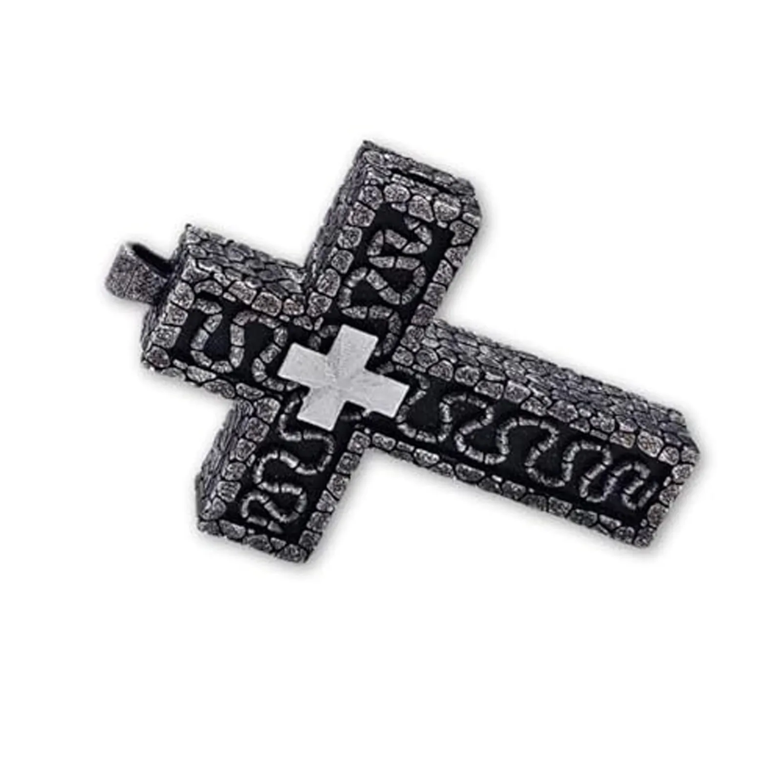 Conjunto de collar de calamar, collar en forma de cruz con compartimento, collar con colgante de cruz antigua, collar con collar en forma de cruz