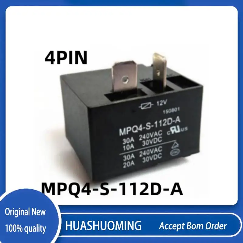 

NEW 5PCS/LoT MPQ4-S-112D-A MPQ4 S 112D A 12VDC T91 DC12 4PIN 30A