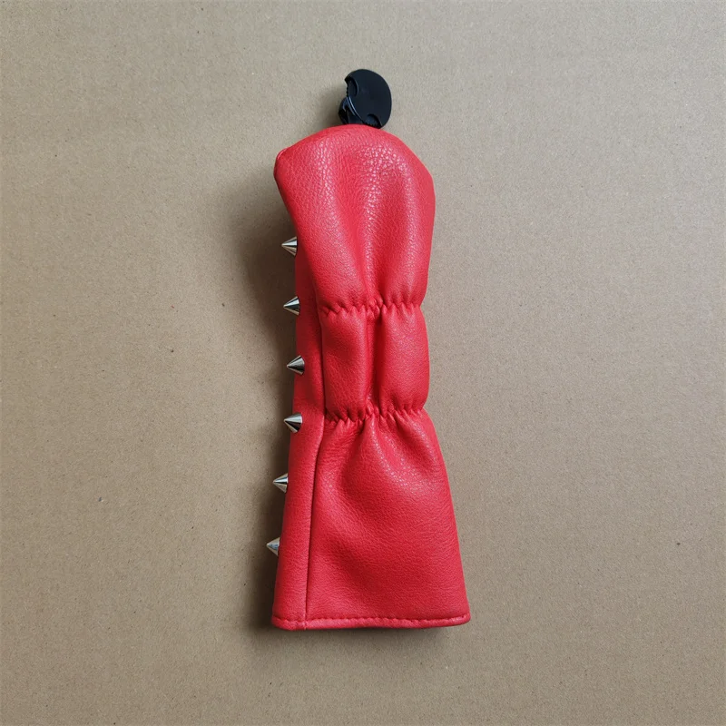 Rivets Golf Hybrid Head Cover Red Color UT Rescue Golf Club Headcover For Man Women