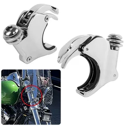 Motorcycle Removable 49mm Quick Release Windshield Windscreen Clip Clamp For Harley Street Bob Wide Glide 2002-2016