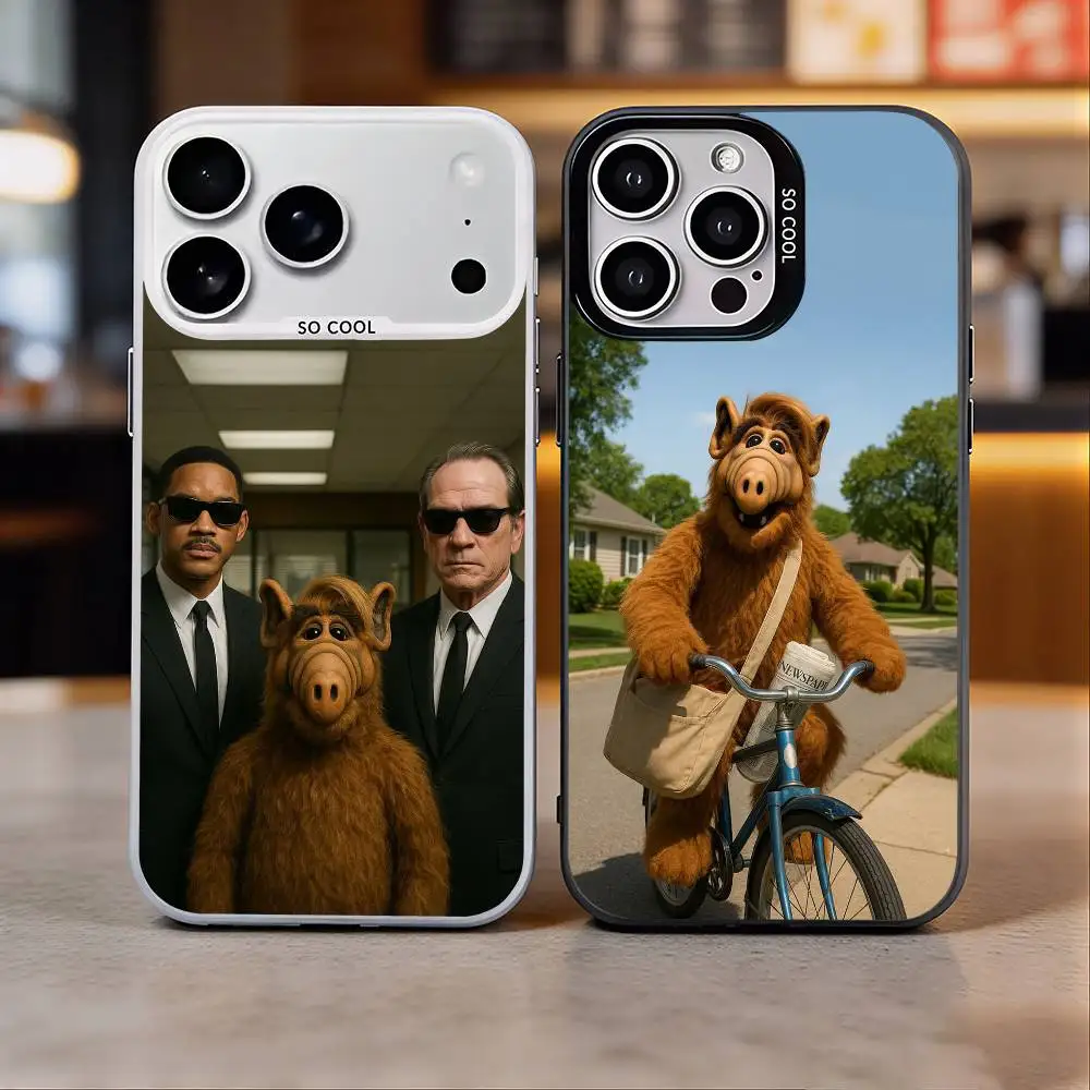 

A-Alf TV Series Colored Silver Phone Case for iPhone 17/16/15/14/13/12/11 pro Max Compatible with Multiple Models