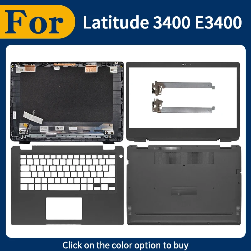 

Новая сменная крышка для Latitude 3400 E3400: задняя крышка ЖК-экрана, передняя рамка, подставка для рук, нижний корпус, петли 0NFPP9 0H02YK
