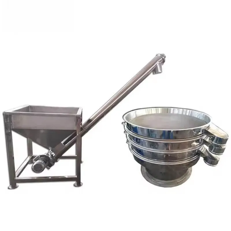 With Hopper Automatic grain Screw Conveyor Powder Auger Feeder Spiral Load Feeder