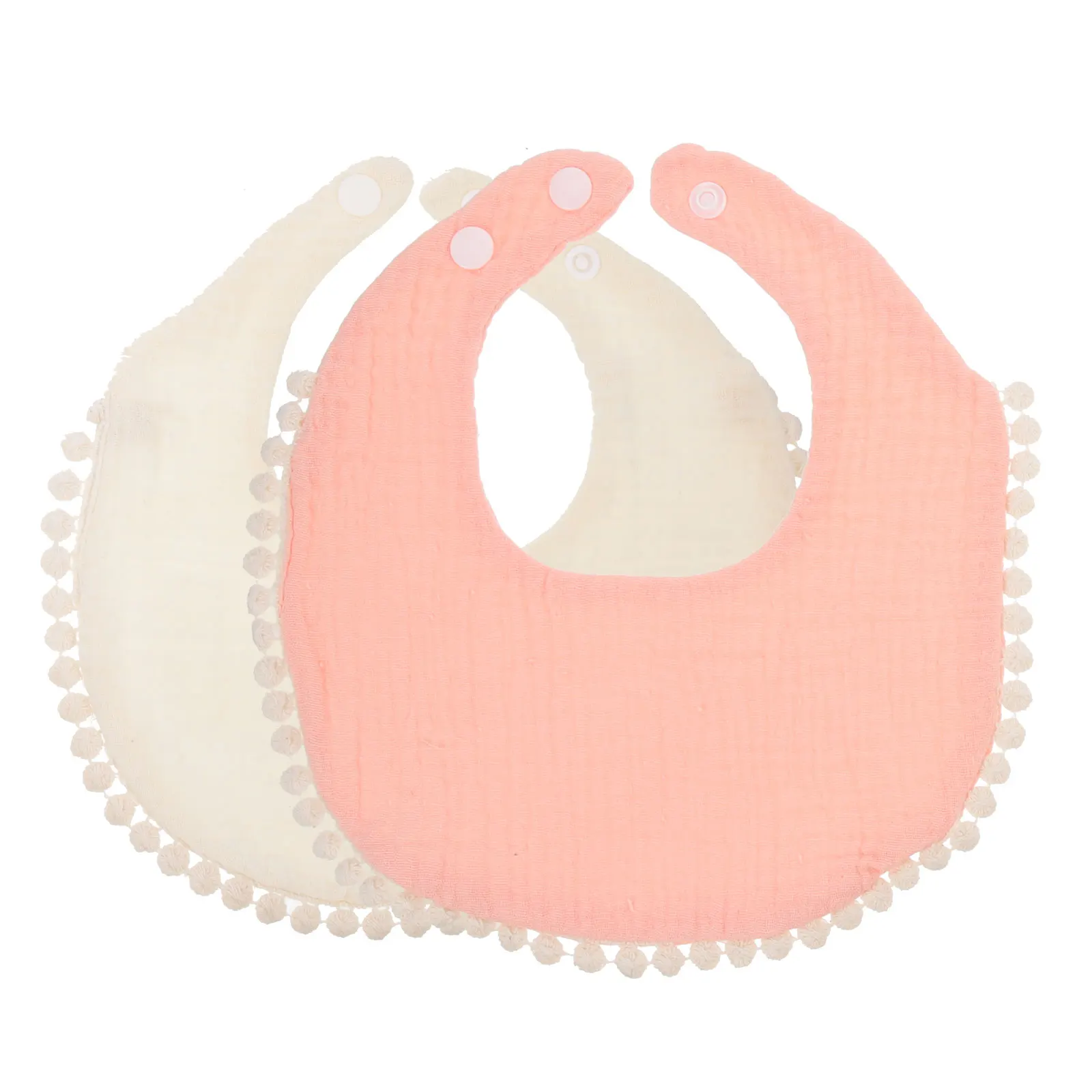 

2pcs Bibs Cotton Soft Absorbent Infant Bibs For Newborn Toddler Drool Feeding Lunch Eating Reusable Bib Burp Cloth Teething