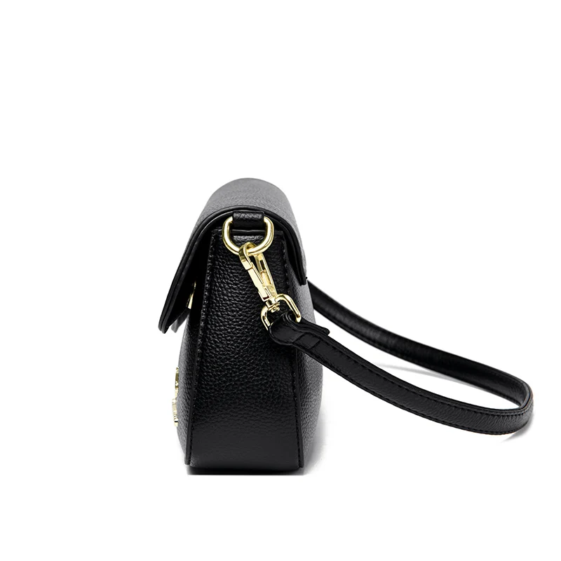 Simple Fashionable Women's Crossbody Bag 2023 Luxury Designer Flip Cover Trend Shoulder Bag High Quality Leather Wallet Handbag