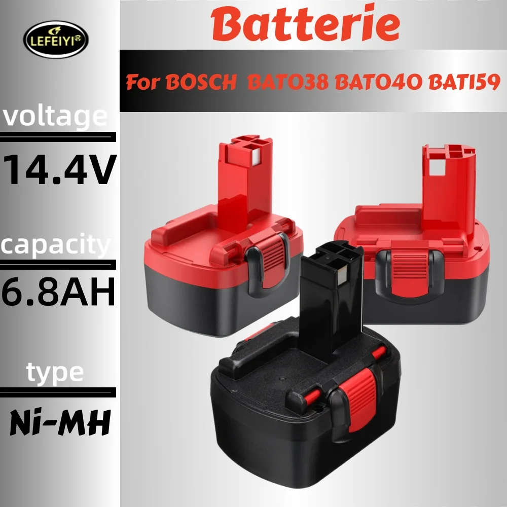 

Battery for BOSCH 14.4V 6.8AH BAT038 BAT040 BAT159 BAT041 2607335711 2607335275 2607335276 for BOSCH Battery