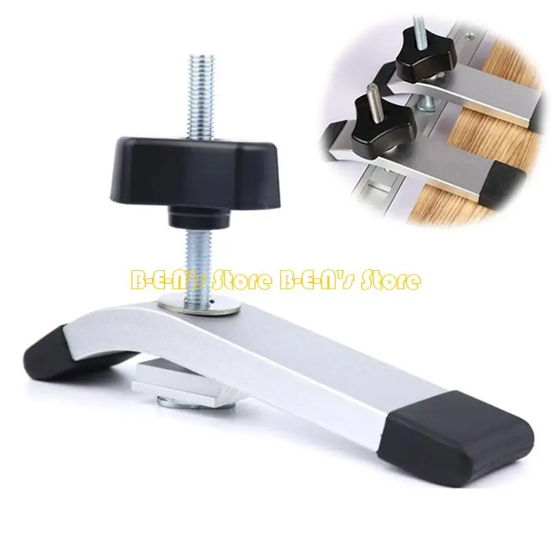 Y1AD مريحة لمشبك S Slot Clamp لمقبض مقبض T slider للمسارات T التمسك بالأعمال الخشبية المعدنية المضادة للتهاب المشبك #1