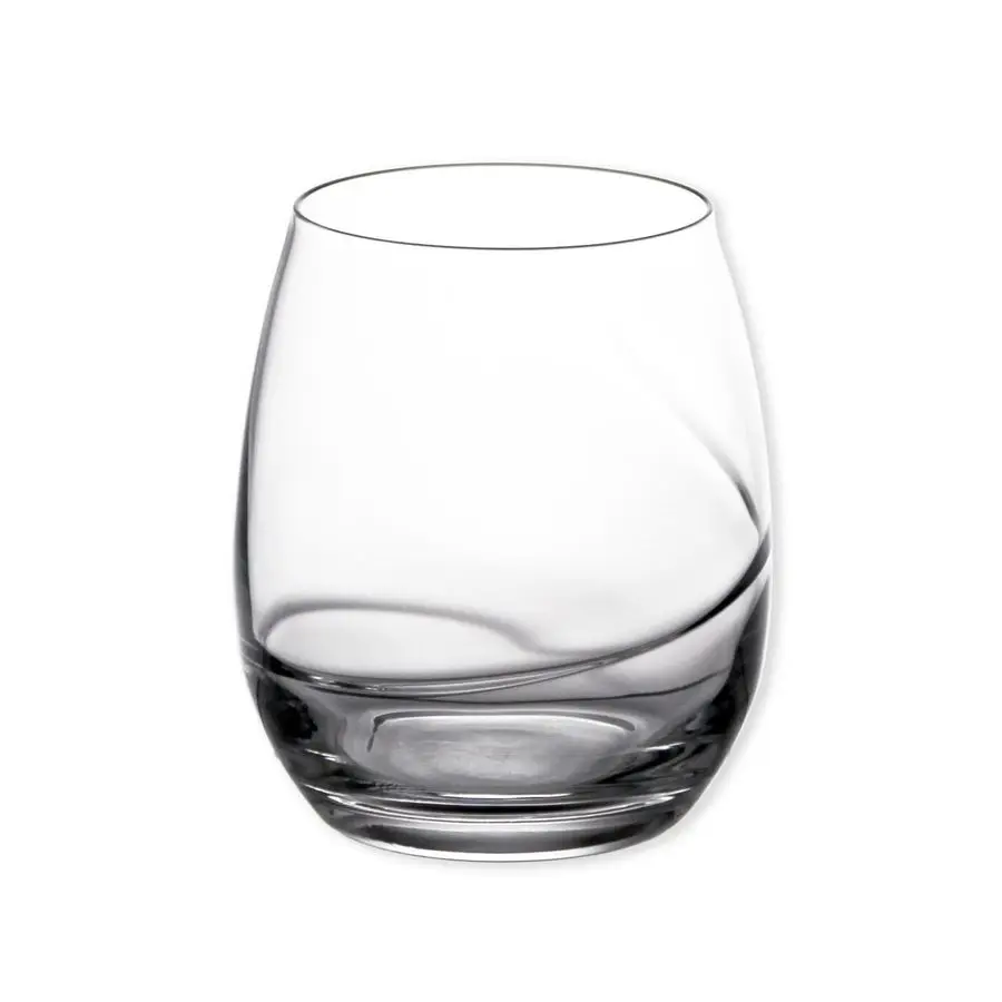 

Aero 13.5 oz Stemless Wine Glasses, 6 Count Pack of 1, Clear