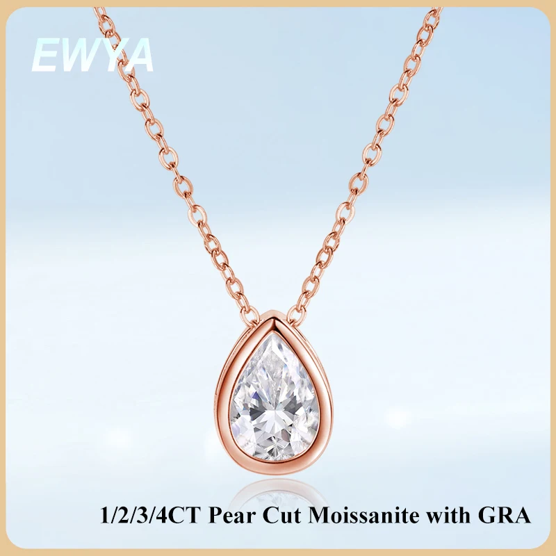 ewya-bezel-set-1-4ct-pear-cut-solitaire-moissanite-pendant-necklaces-women-man-s925-silver-lab-diamond-dainty-neck-chain-gift
