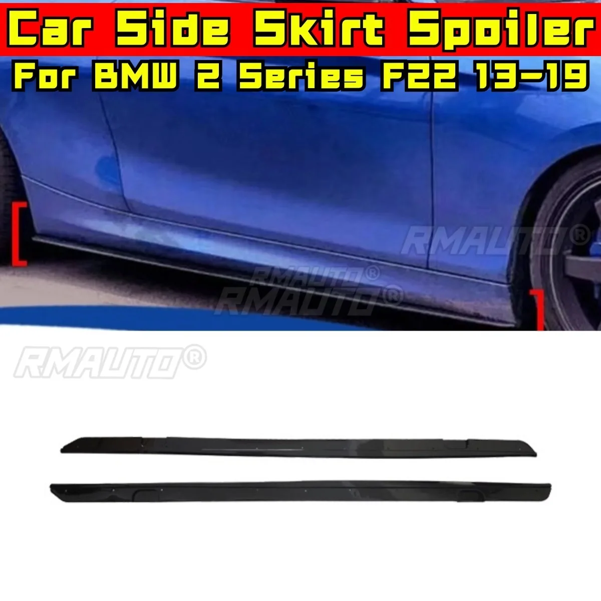 

Car Side Skirt Lip Spoiler Extension Diffuser Guard For BMW 2 Series F22 2013-2019 Car Side Skirt Splitter Apron Car Accessories