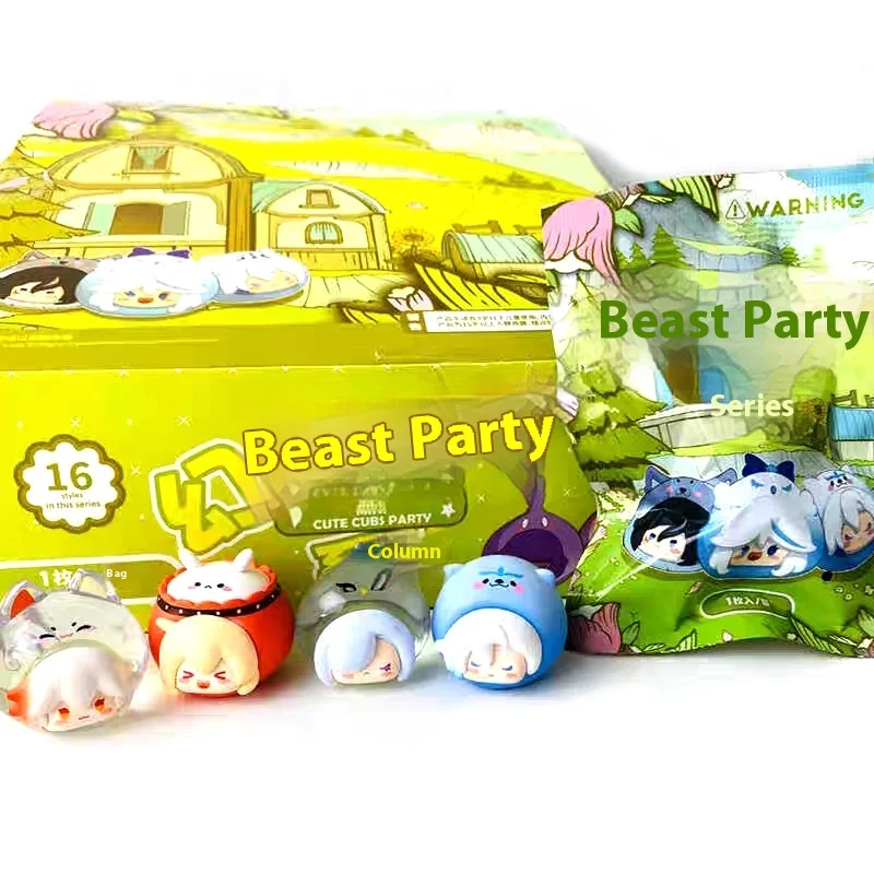 

Genshin Impact Phantasy Beast Party Series Blind Box Mini Anime Figure Game Surprise Box Venti Figure Desktop Decoration Toy