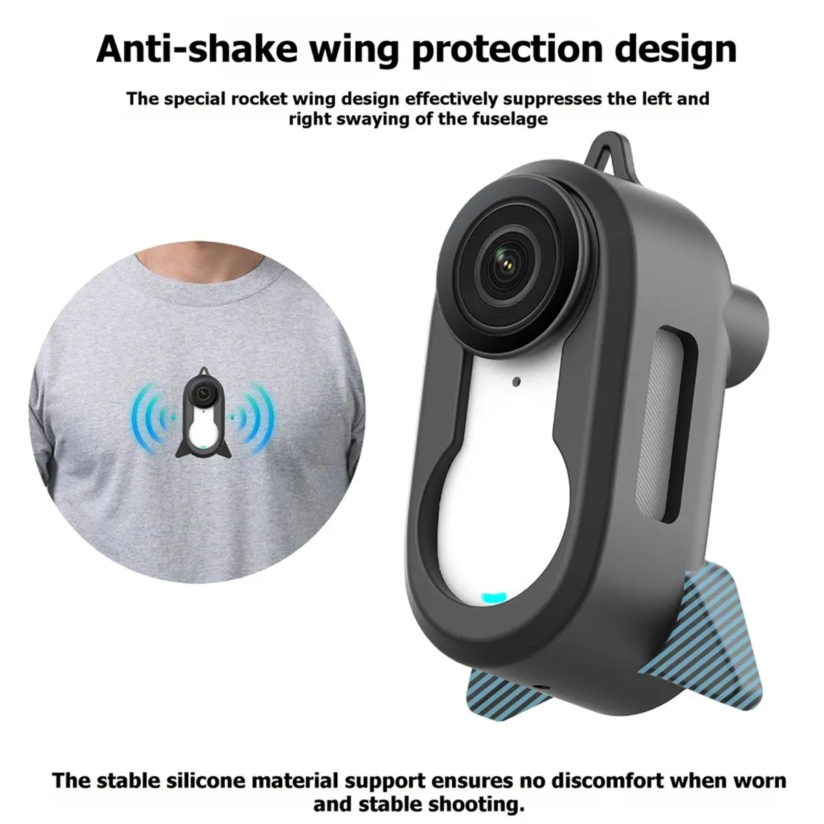 Protective Case for GO 3S Thumb Camera - Pin-Style Lens Cover Shockproof Shell Accessories