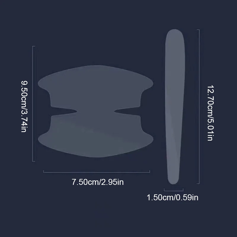 BLALION 8 sztuk uniwersalna klamka do drzwi samochodu miska naklejki ochronne przed zarysowaniami przezroczysta klamka samochodowa listwa ochronna