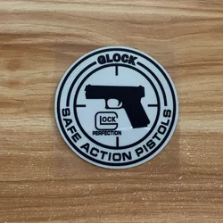 Car sticker GLOCK SAFE ACTION PISTOLS style diameter 9cm PVC stickers Auto motorcycle decoration accessories