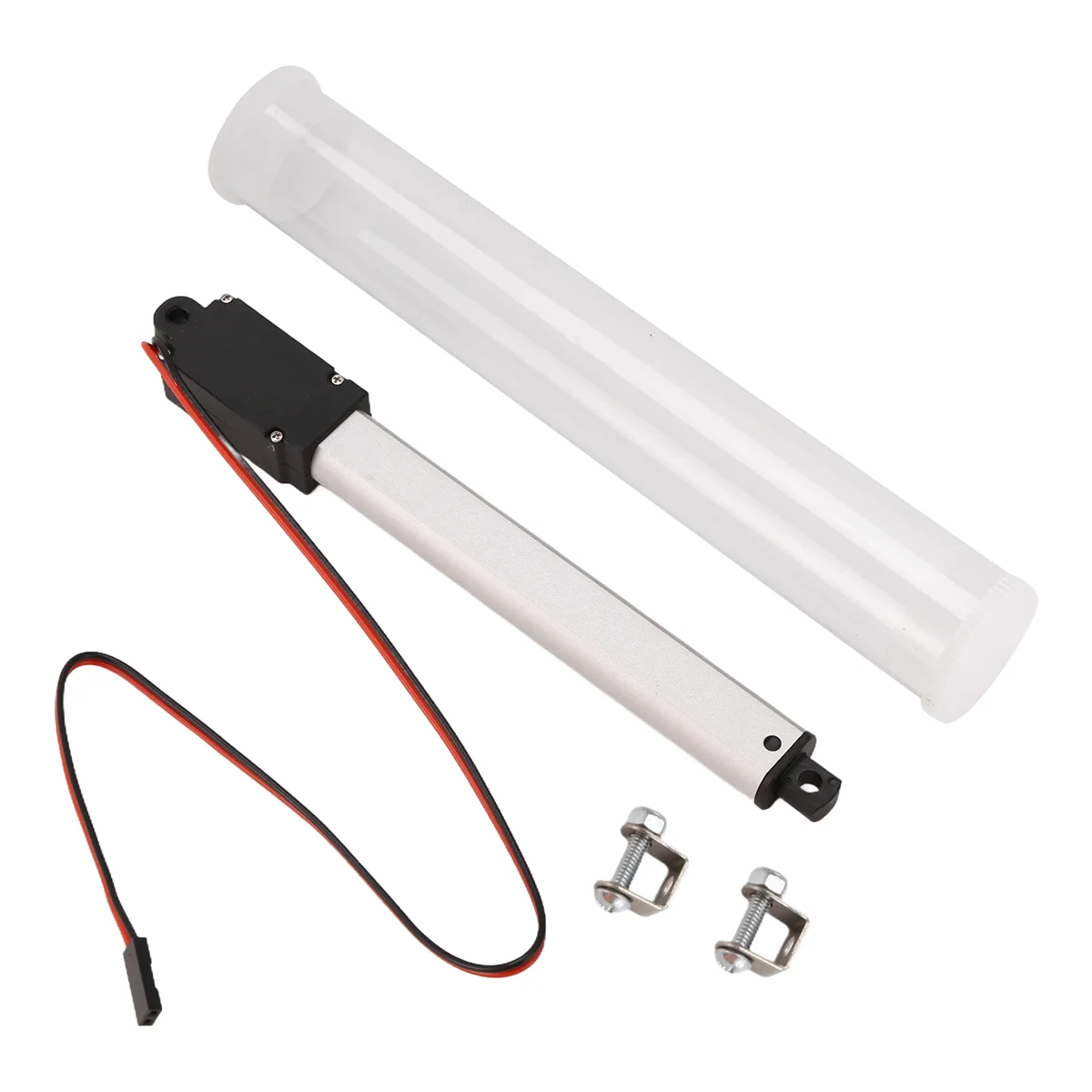 ABQR تيار مستمر 12 فولت مقاوم للماء IP54 المحرك الخطي الصغير 100 مللي متر السكتة الدماغية محرك خطي كهربائي نافذة فتاحة 30 مللي متر/ثانية سرعة