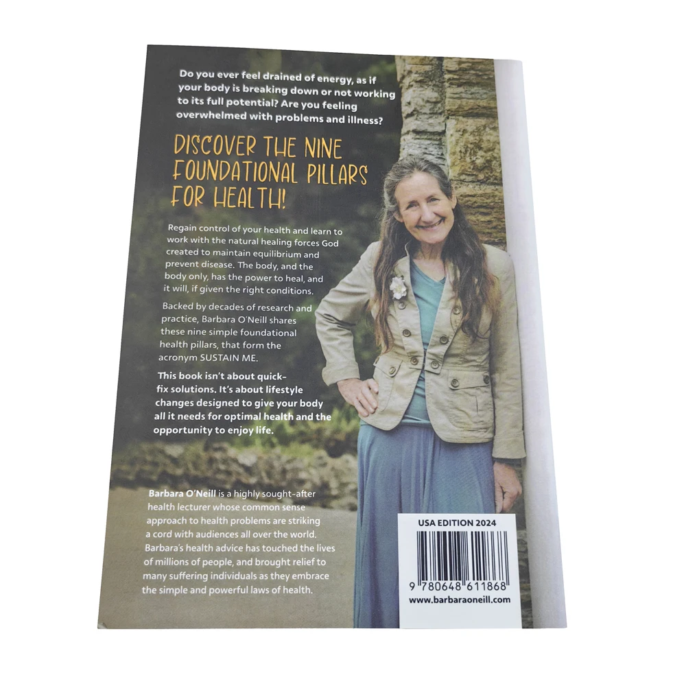 Transform your health and life with Self Heal By Design and Sustain Me books. Written by Barbara O'Neill, these guides explore the 9 foundational pillars for optimal well-being. Become your best self with these expert resources.