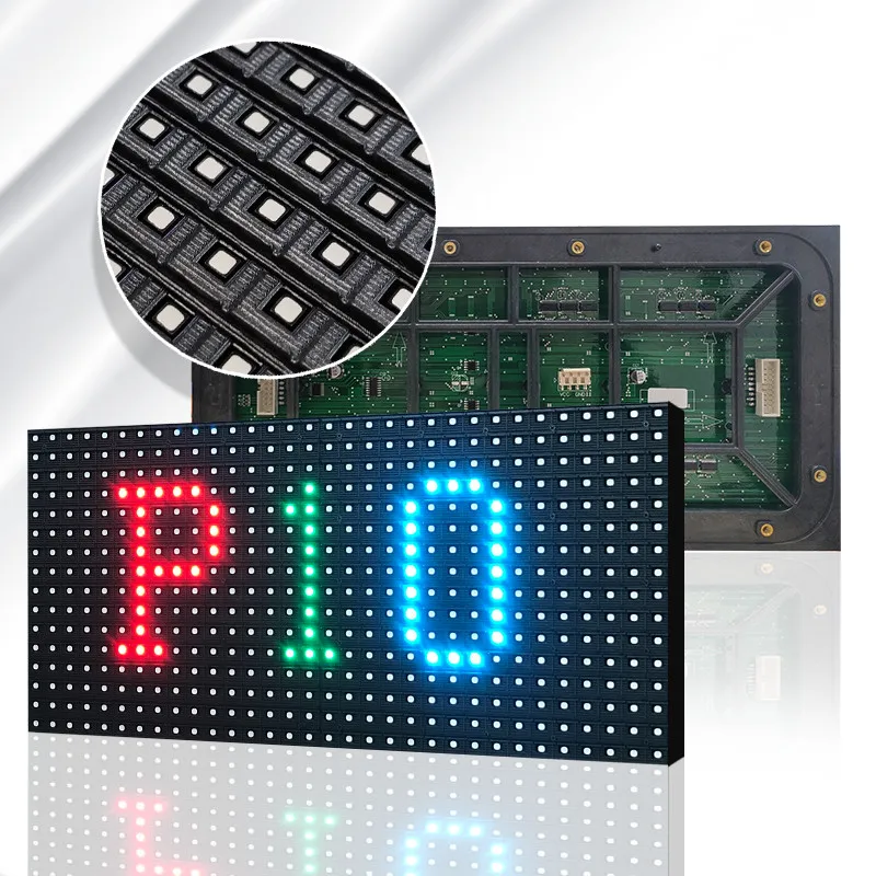 320x160mm P10 Outdoor Full Color LED Screen Display Module 32*16 Pixels SMD3535/SMD2727 RGB P10mm 1/2 or 1/4 Scan Led Panel