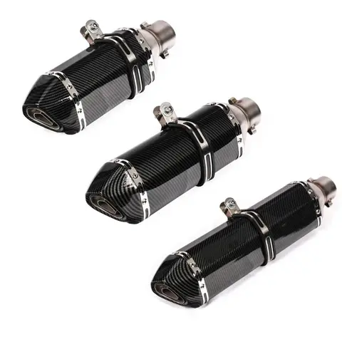 Universal 51mm Motorcycle Exhaust Muffler with DB Killer Sticker Escape Moto