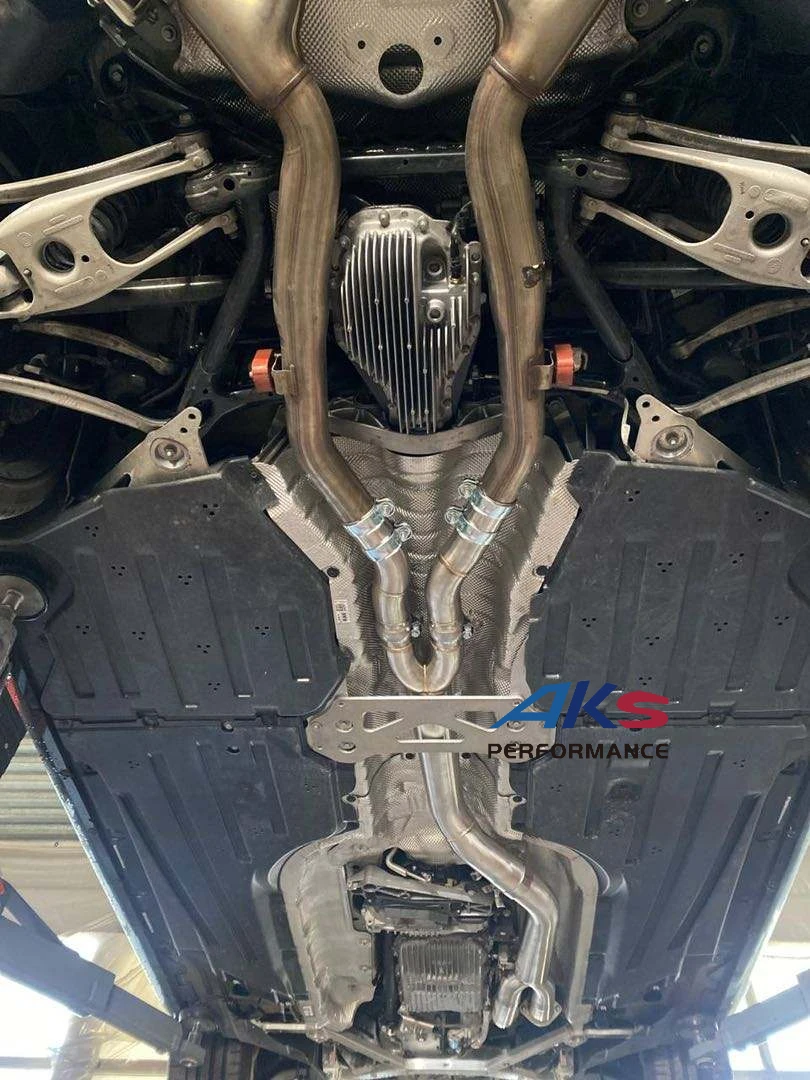 Single Midpipe with Brace for  G80 G82 G83 M3 M4 S58 Single Midpipe