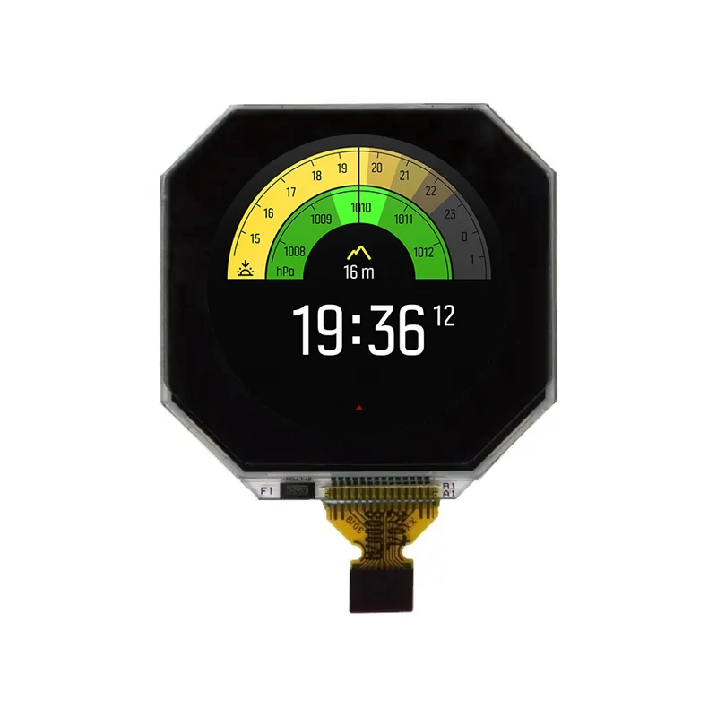 LS010B7DH01 Sharp LCD0.99 Inch Round LCD Panel 128x128 LCD Display With SPI Interface For Wearable