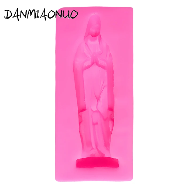 DANMIAONUO A0235039 Virgin Mary Cake Pop Moldes De Silicona Para Fondant Kuchen Dekoration Baking Accessories Decorating