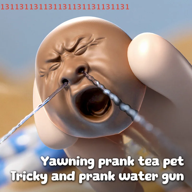 Tee Haustier Tee Haustier Wassersprüher Kleiner Kopf Tee Einfach zu befüllen Wasser Soaker Spielzeug Kunststoff Hässliche Teekanne Wassersprinkler Spielzeug Jungen Mädchen