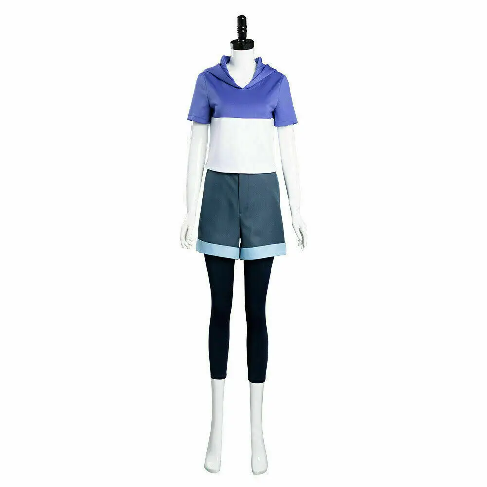 

Luz Cosplay Costume Purple T-Shirt Pants Outfit
