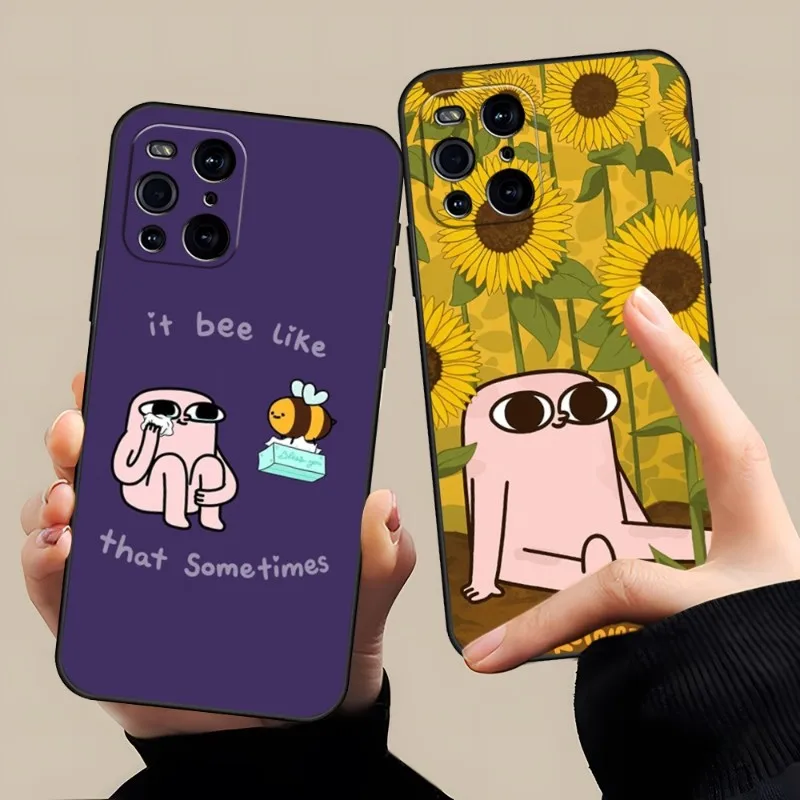 Ketnipz Phone Case For OPPO A16 A54 A57 A74 A54 A97 A53 Find X3 X2 X5 RENO 8 6 7 4 Pro Plus Black Cover