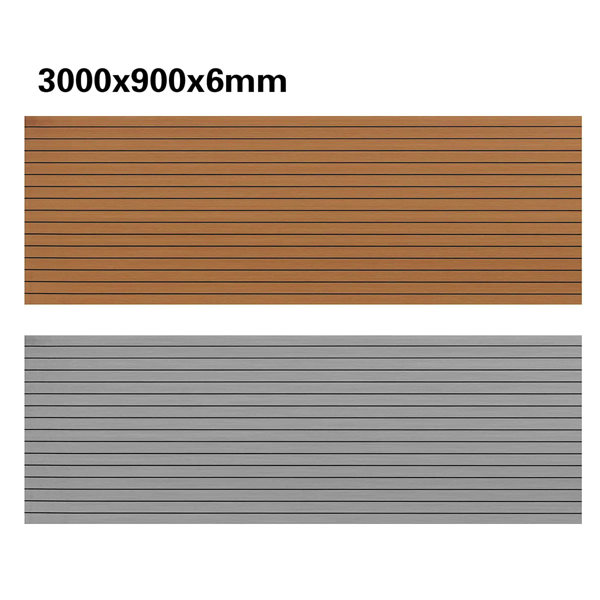 3000x900x6mm Self Adhesive EVA Foam Boat Yacht Marine Flooring Faux Teak Decking Sheet Pad Car Truck Floor Mat Brown