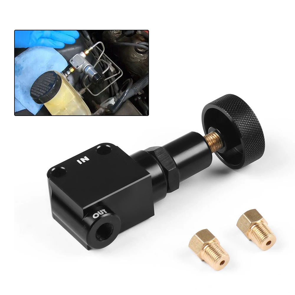 VR - Brake Bias Proportioning Valve Pressure Regulator For Brake Adjustment 1/8-27 NPT Pressure Regulator Screw Knob Type