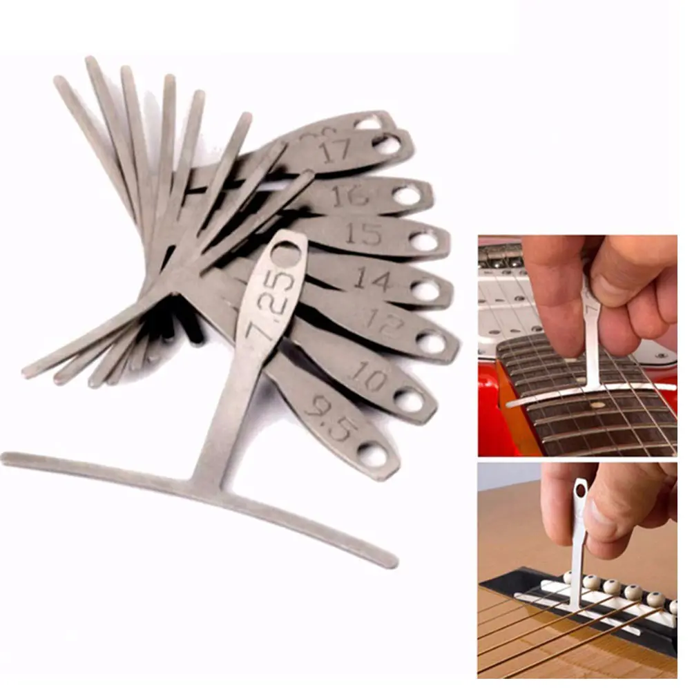 

19 Pcs Guitar Pillow File Set Polishing Sandpaper Electric Stainless Steel Repair Tools For Fret Adjustment Cleaning Accessories