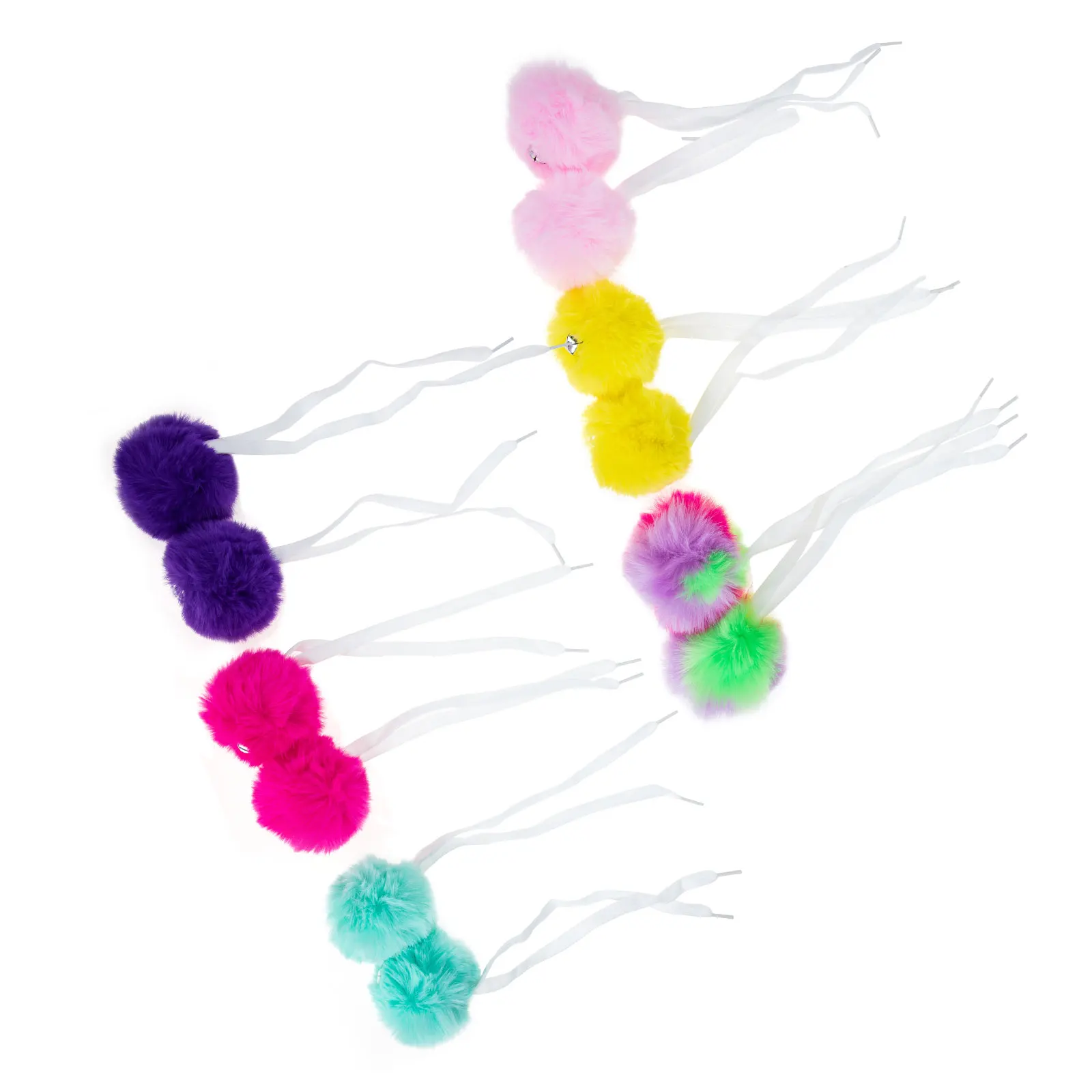 

12pcs Pom Roller Skates Pom Poms Poms Bell Shoe Decor Roller Skate Accessories Bright for Skating Shoes