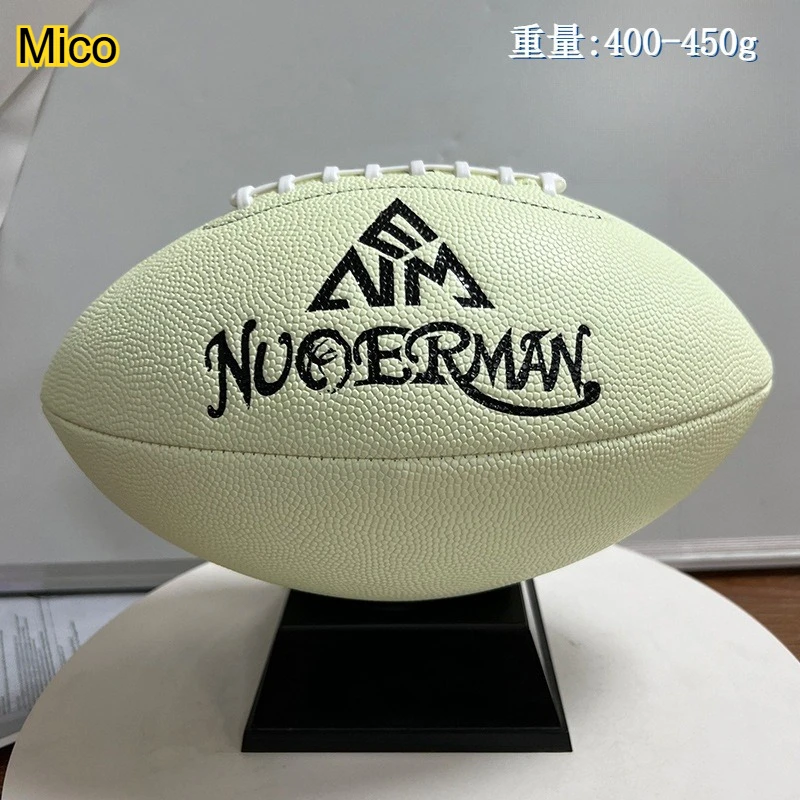 Glow-in-the-Dark Official Size 9 Football, Personalized Custom Engraved Gift, Training, Game & Display Decor