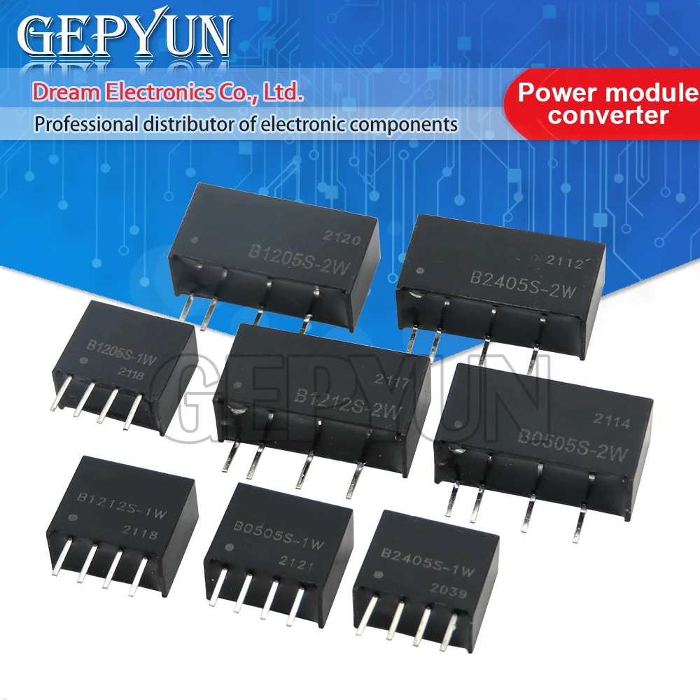 Power module converter B0505S-1W 2W 1WR3 B1205S-1W 2W 3WR2 B1212S-1W 1WR2 3WR2 B0305LS-1W B2405S-1W B2405S-2W A1212S B0303S