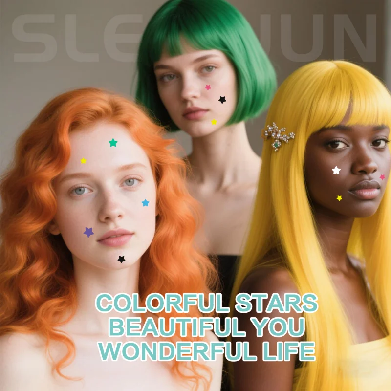 رقع غطاء حب الشباب على شكل نجمة غروانية مائية - مستخلص شجرة الشاي، تمتص القهامة والزيت، لطيف غير مرئي.